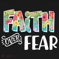 Faith Over Fear Flower Pattern Doggie Tank thumb 4