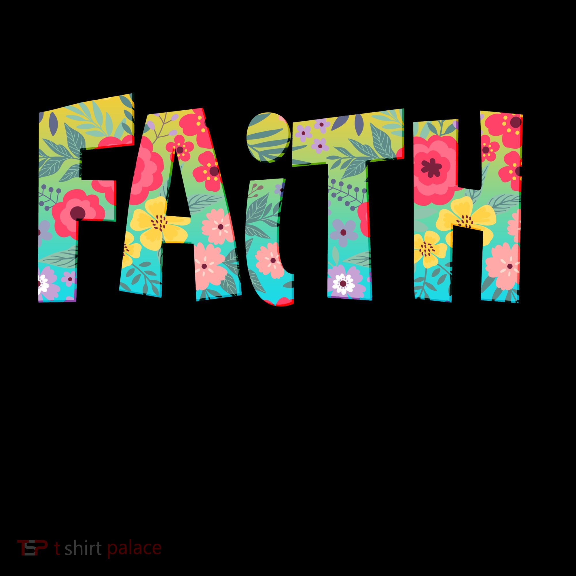 Faith Over Fear Flower Pattern Coffee Mug