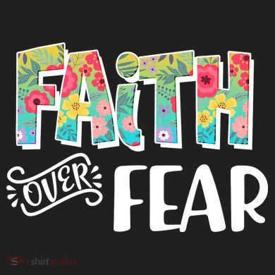 Faith Over Fear Flower Pattern 24oz Duet Stainless Steel Tumbler
