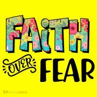 Faith Over Fear Flower Pattern Kids Long Sleeve Shirt thumb 2