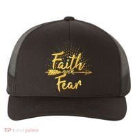 Faith Over Fear Gold Limited Edition Yupoong Adult 5-Panel Trucker Hat thumb 0
