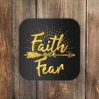 Faith Over Fear Gold Limited Edition Coaster thumb 0