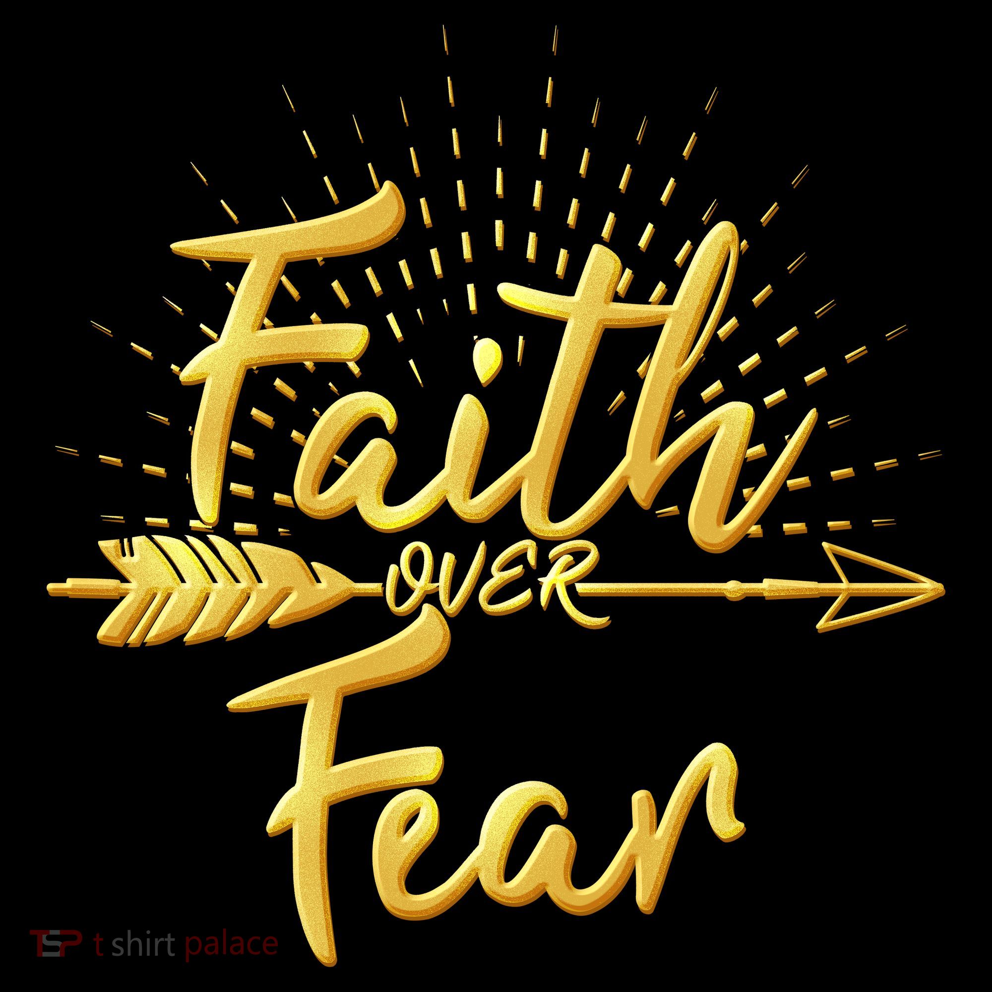 Faith Over Fear Gold Limited Edition Women's Tank Top