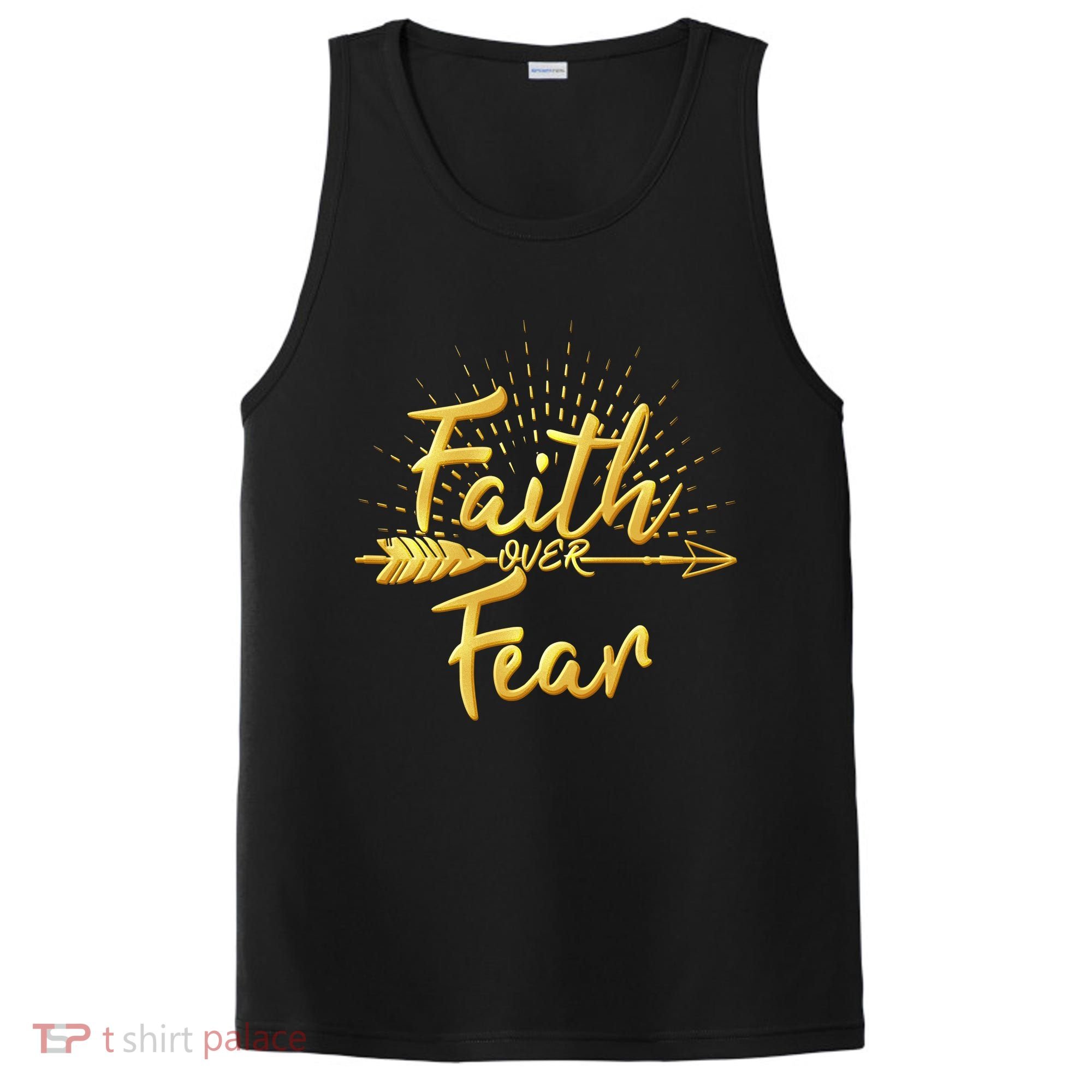 Faith Over Fear Gold Limited Edition PosiCharge Competitor Tank