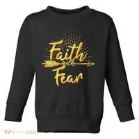 Faith Over Fear Gold Limited Edition Toddler Sweatshirt thumb 0
