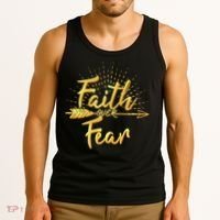 Faith Over Fear Gold Limited Edition Tank Top thumb 3