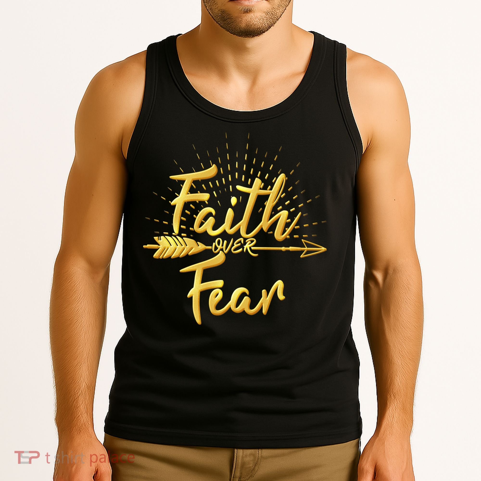 Faith Over Fear Gold Limited Edition Tank Top