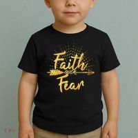 Faith Over Fear Gold Limited Edition Toddler T-Shirt thumb 2