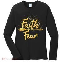 Faith Over Fear Gold Limited Edition Women's Long Sleeve Shirt thumb 0