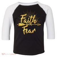 Faith Over Fear Gold Limited Edition Toddler Fine Jersey T-Shirt thumb 0