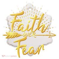 Faith Over Fear Gold Limited Edition Ceramic Ornament thumb 2