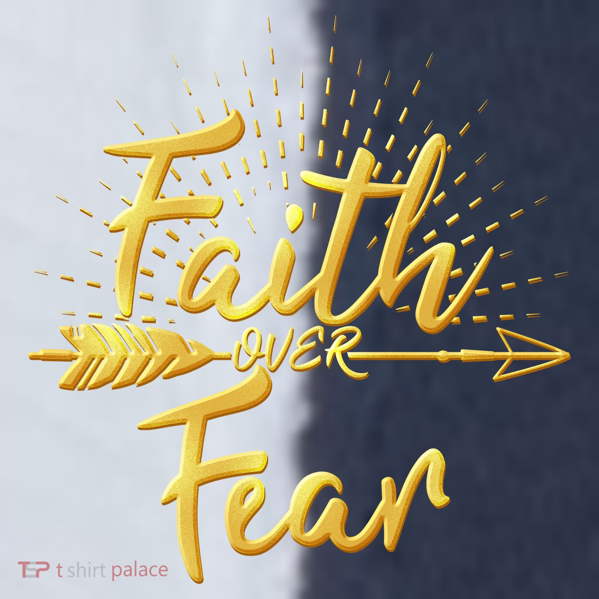 Faith Over Fear Gold Limited Edition Sport-Tek Competitor United Soccer Jersey