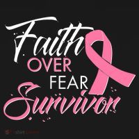 Faith Over Fear Survivor Breast Cancer Awareness Women's Hoodie thumb 2