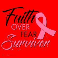 Faith Over Fear Survivor Breast Cancer Awareness Santa Hat thumb 1