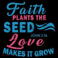 Faith Plants The Seed Love Makes It Grow John 3:16 Coffee Mug thumb 5