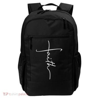 Faith Simple Script Logo Backpack