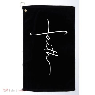Faith Simple Script Logo Golf Towel