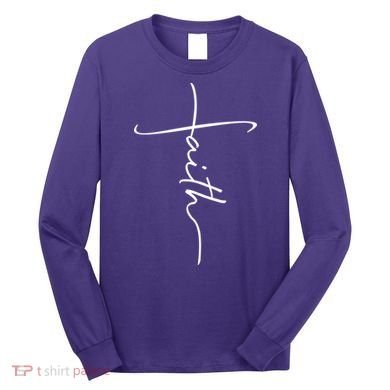 Faith Simple Script Logo Long Sleeve Shirt