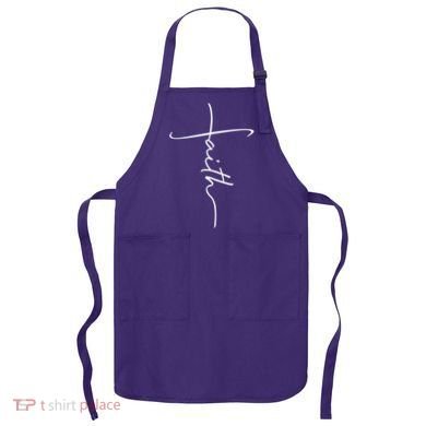 Faith Simple Script Logo Apron