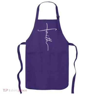 Faith Simple Script Logo Apron