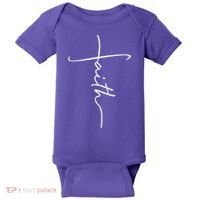 Faith Simple Script Logo Baby Bodysuit thumb 0