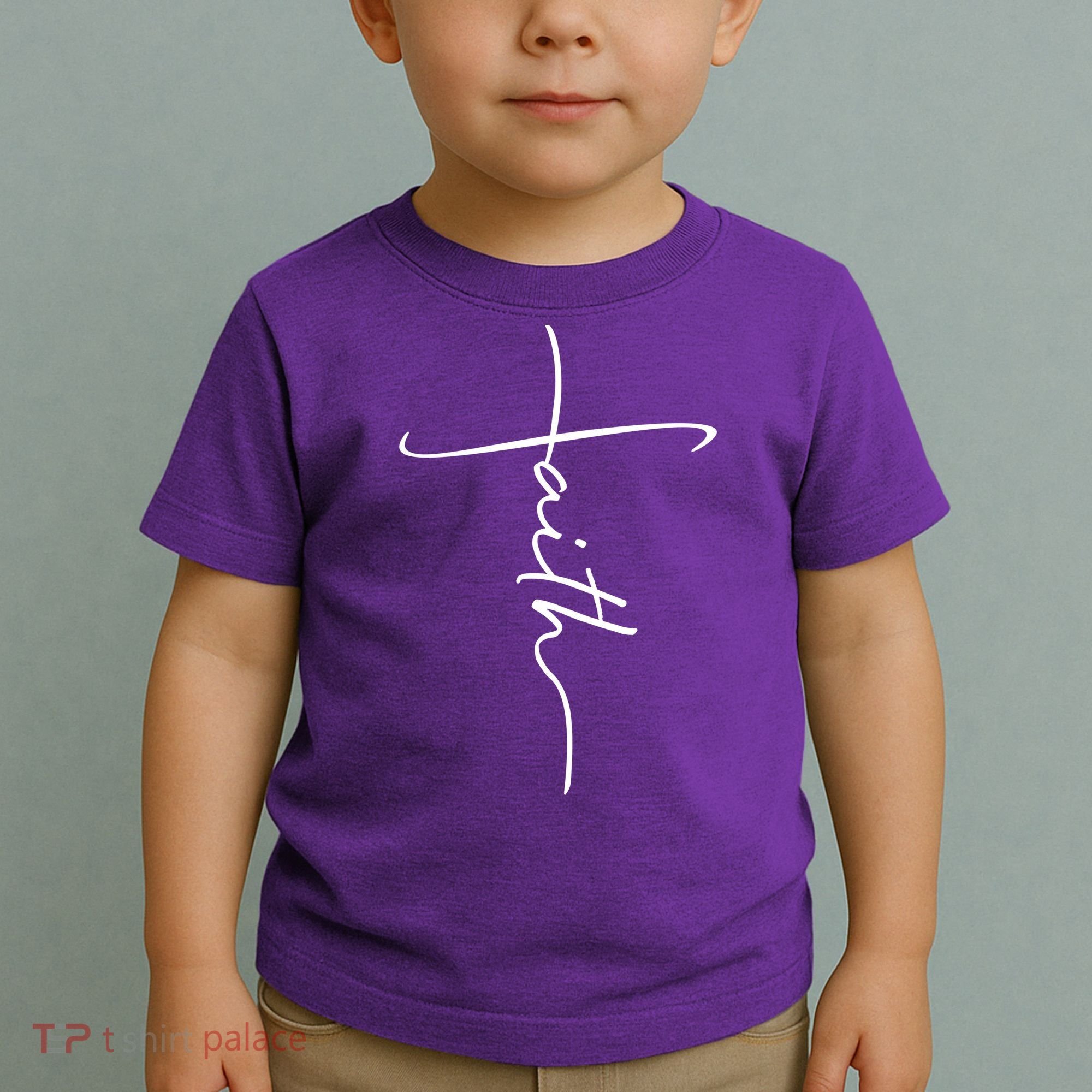 Faith Simple Script Logo Toddler T-Shirt