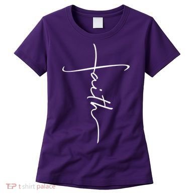 Faith Simple Script Logo Women's T-Shirt
