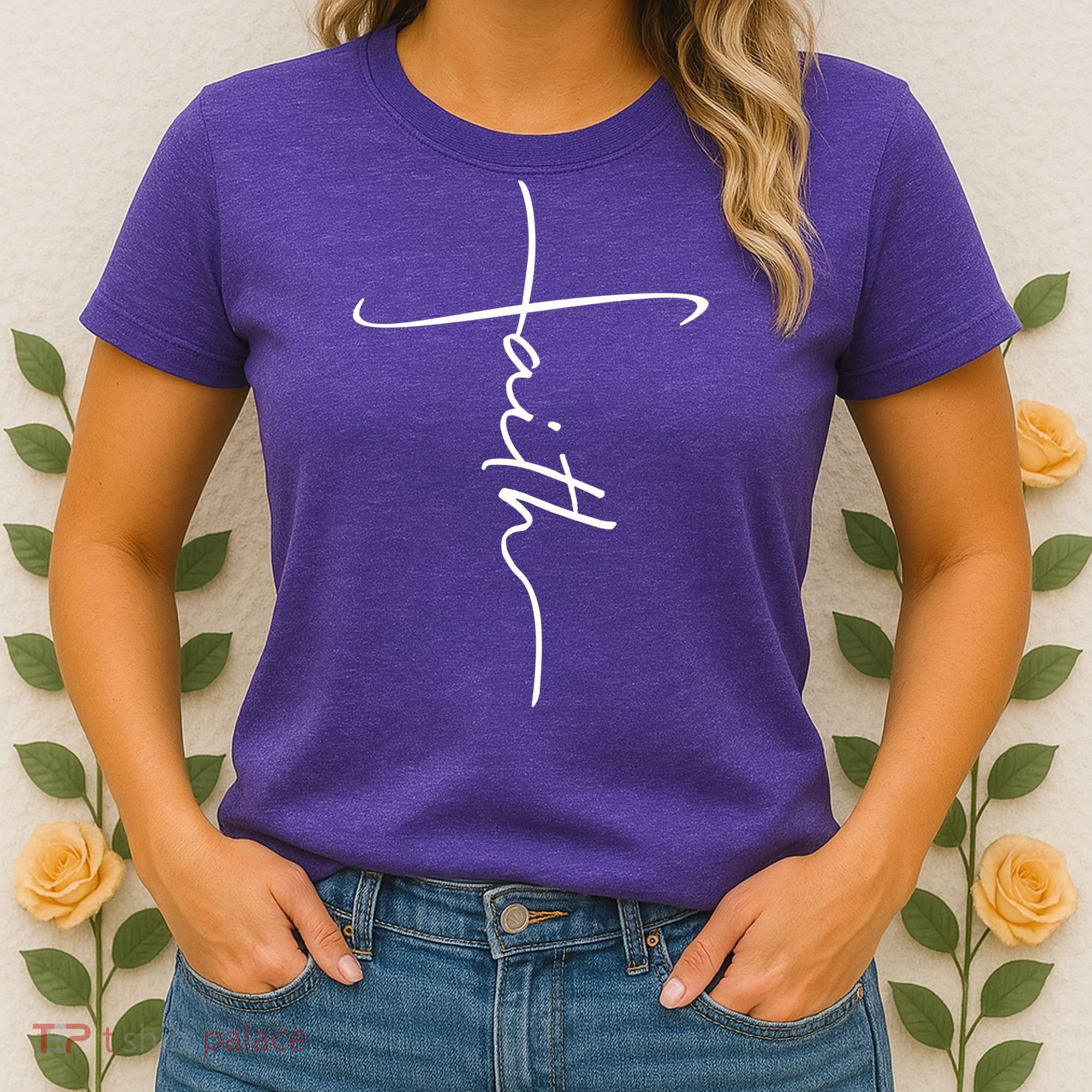 Faith Simple Script Logo Women's T-Shirt