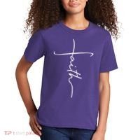 Faith Simple Script Logo Kids T-Shirt thumb 2