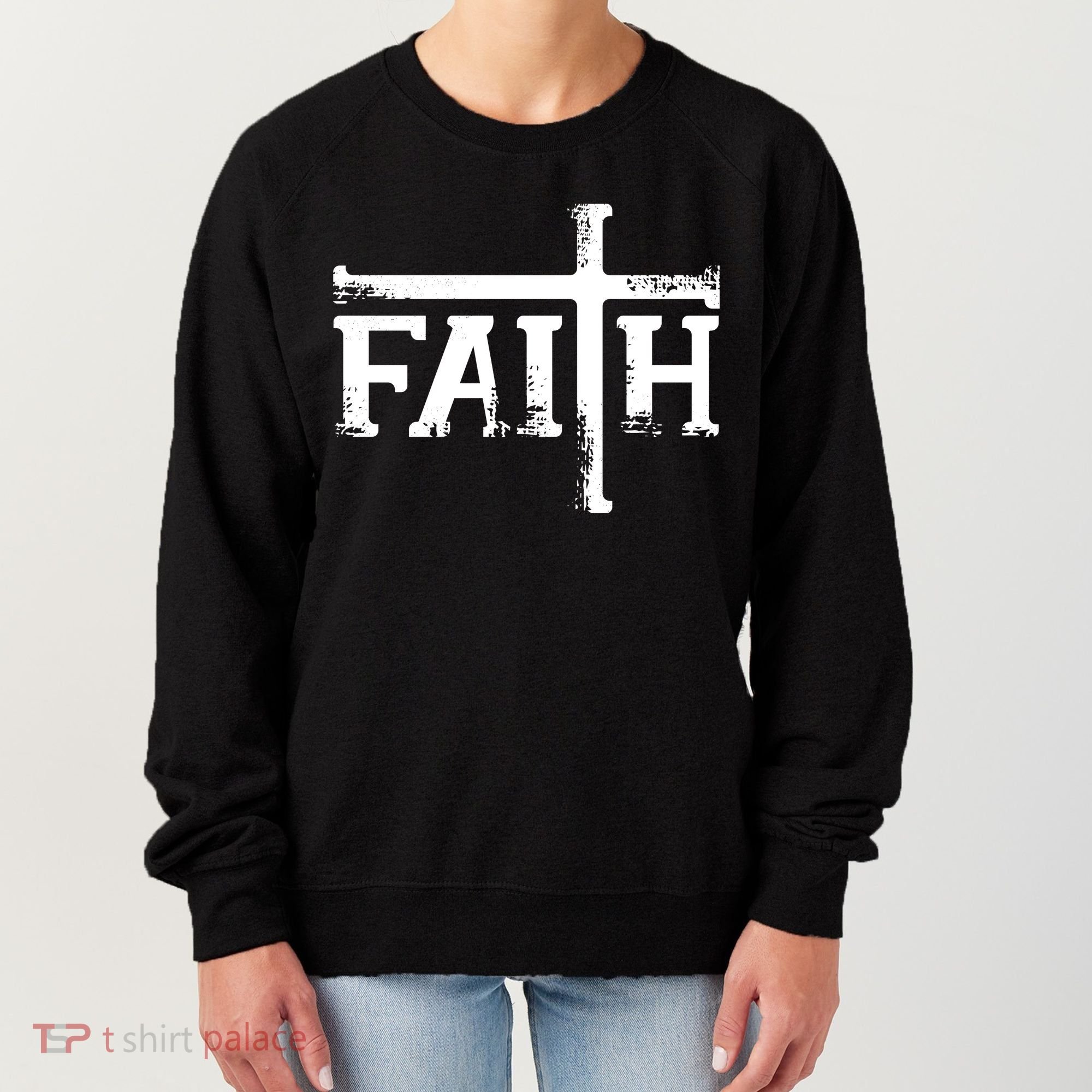 Faith Typo Logo Women's Sweatshirt