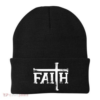 Faith Typo Logo Beanie