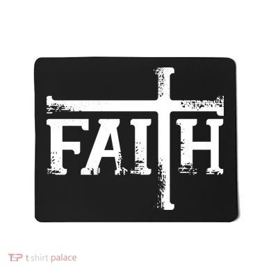 Faith Typo Logo Mousepad