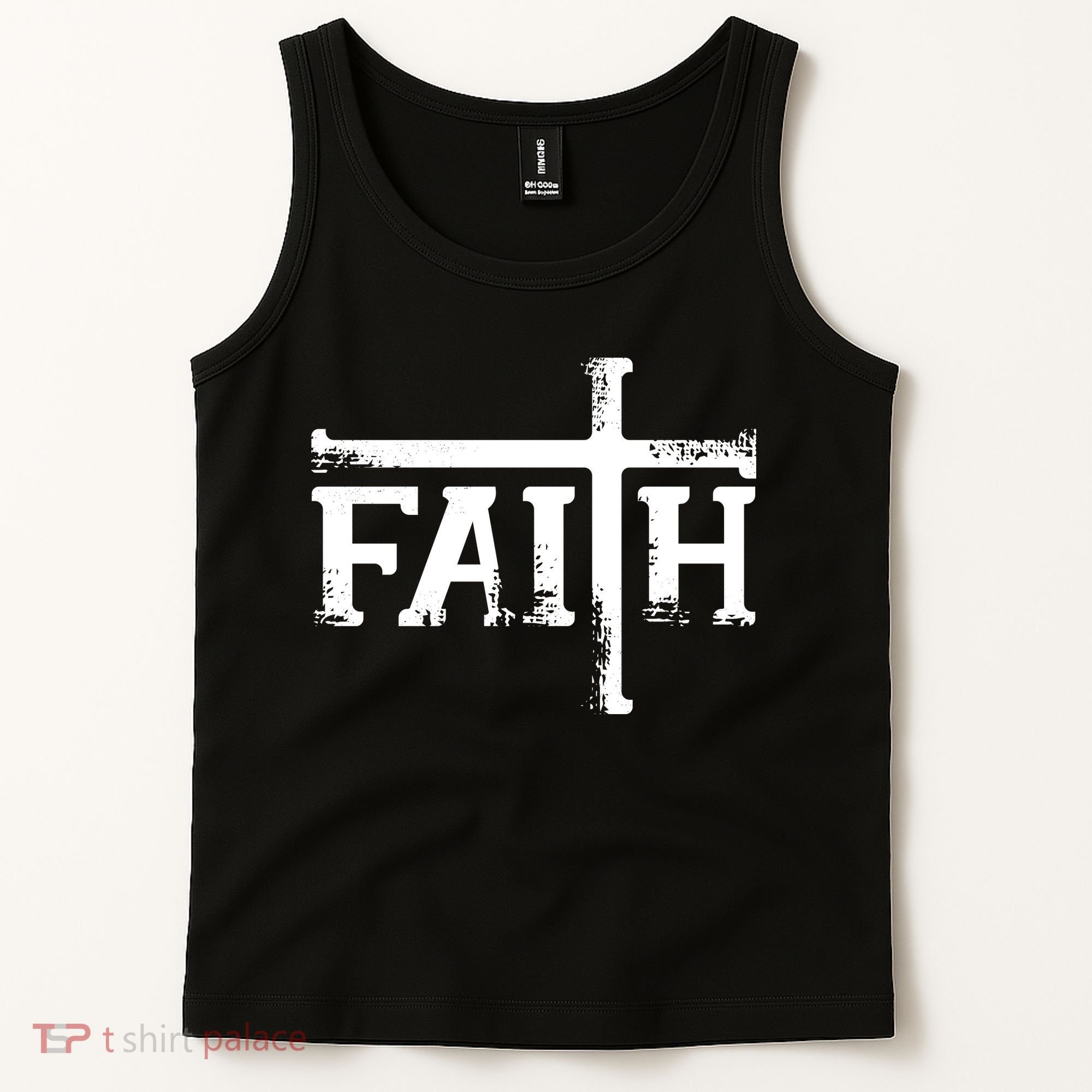 Faith Typo Logo Tank Top