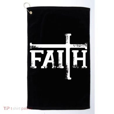 Faith Typo Logo Golf Towel