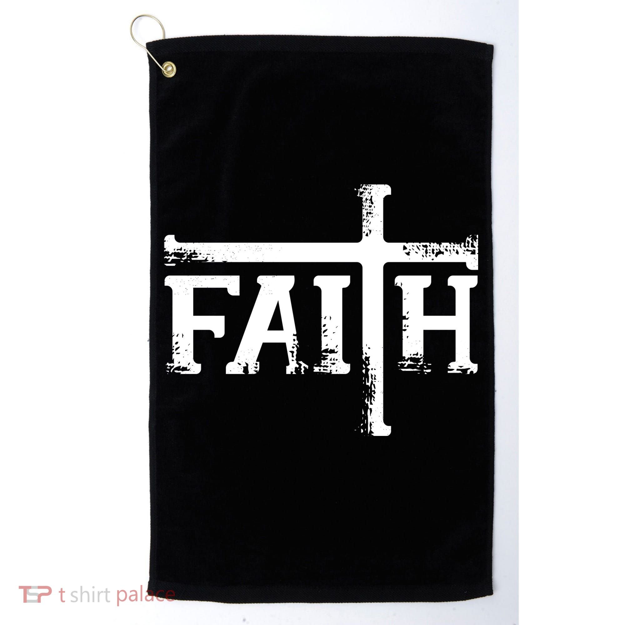 Faith Typo Logo Golf Towel