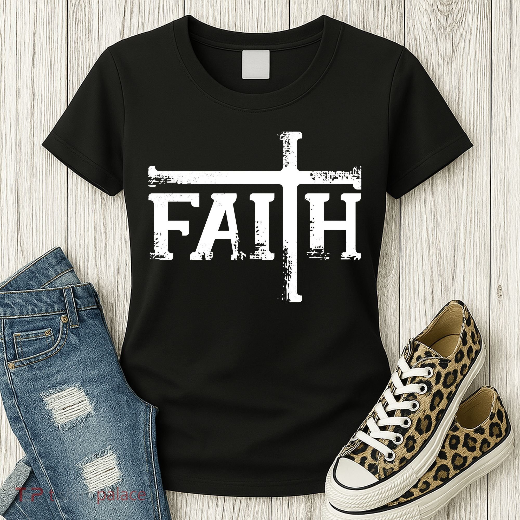 Faith Typo Logo Women's T-Shirt