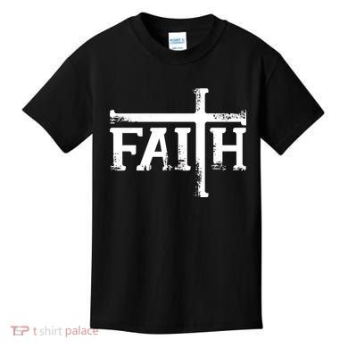 Faith Typo Logo Kids T-Shirt