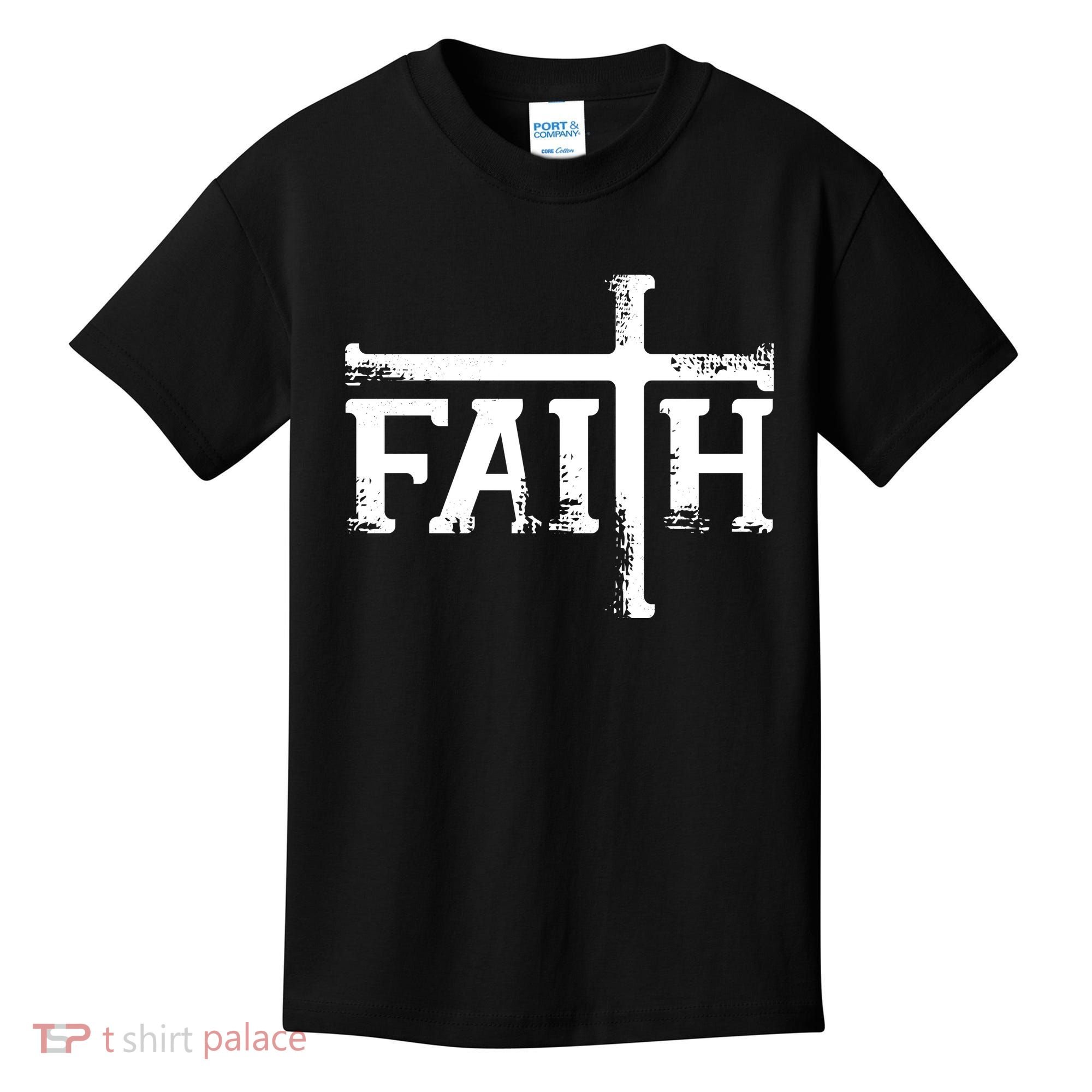 Faith Typo Logo Kids T-Shirt