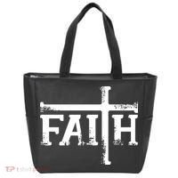 Faith Typo Logo Tote Bag thumb 0