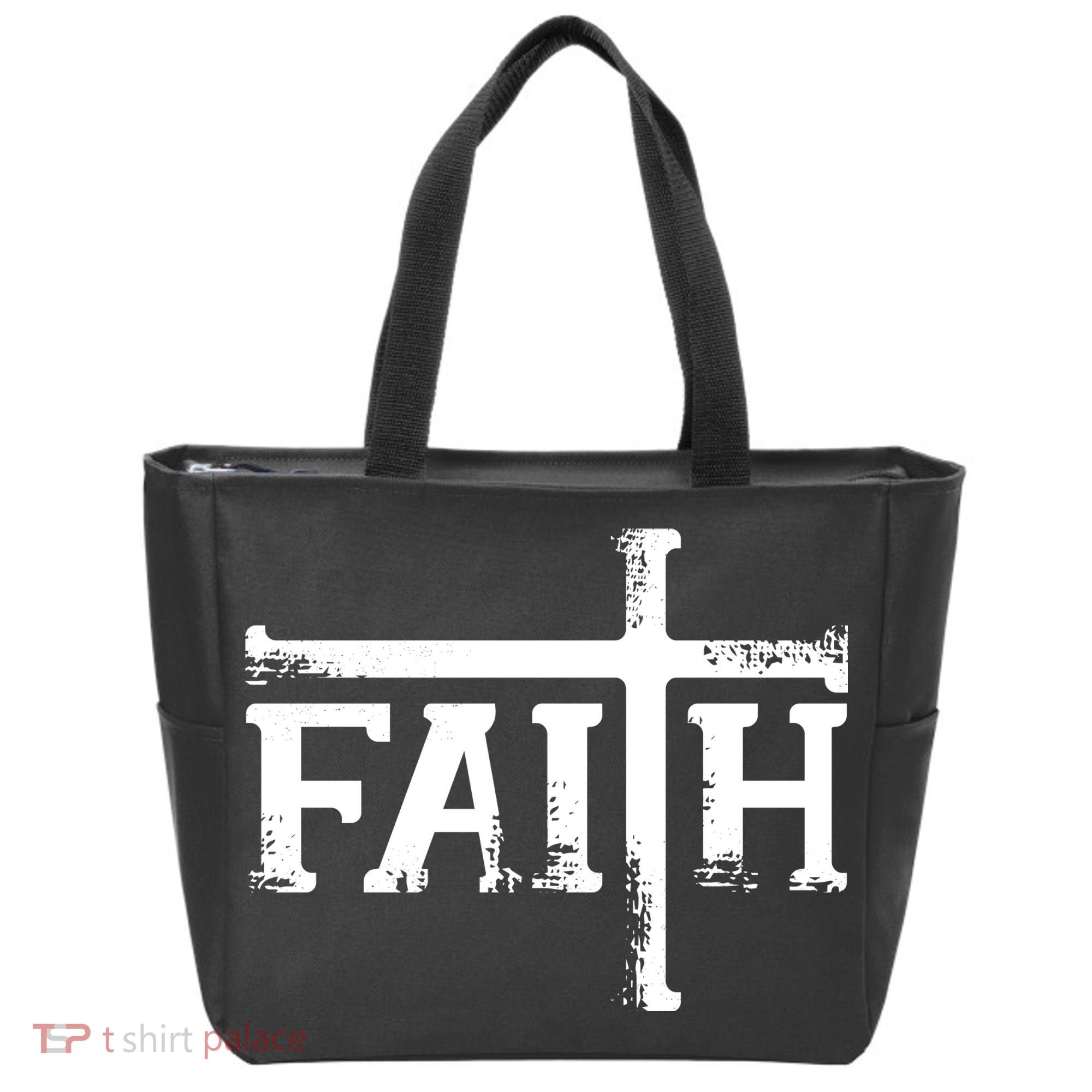 Faith Typo Logo Tote Bag