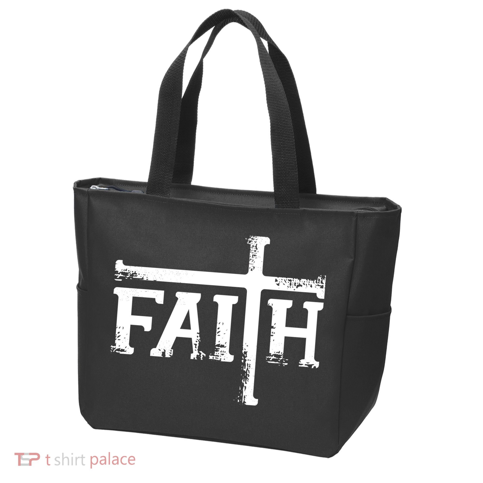 Faith Typo Logo Tote Bag