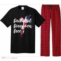 Faithful Forgiving Free American Cross  Pajama Set thumb 0