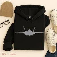 F35 A JSF Lightning II Aircraft Silhouette And Tri View Hoodie thumb 4