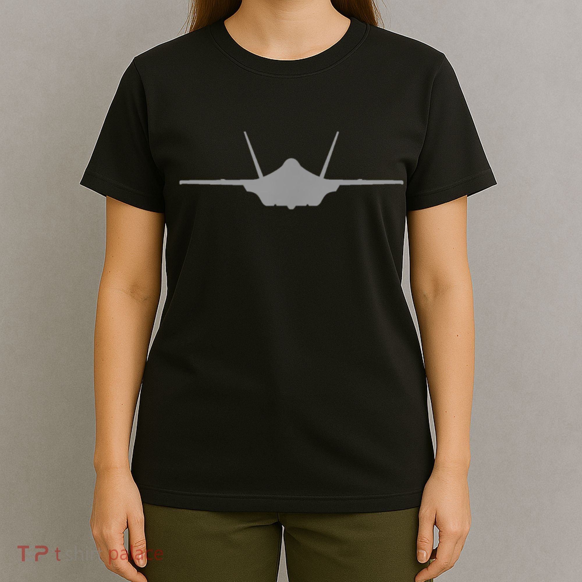 F35 A JSF Lightning II Aircraft Silhouette And Tri View T-Shirt