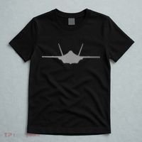 F35 A JSF Lightning II Aircraft Silhouette And Tri View T-Shirt thumb 5