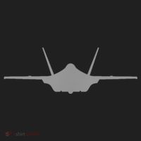 F35 A JSF Lightning II Aircraft Silhouette And Tri View Beanie thumb 2
