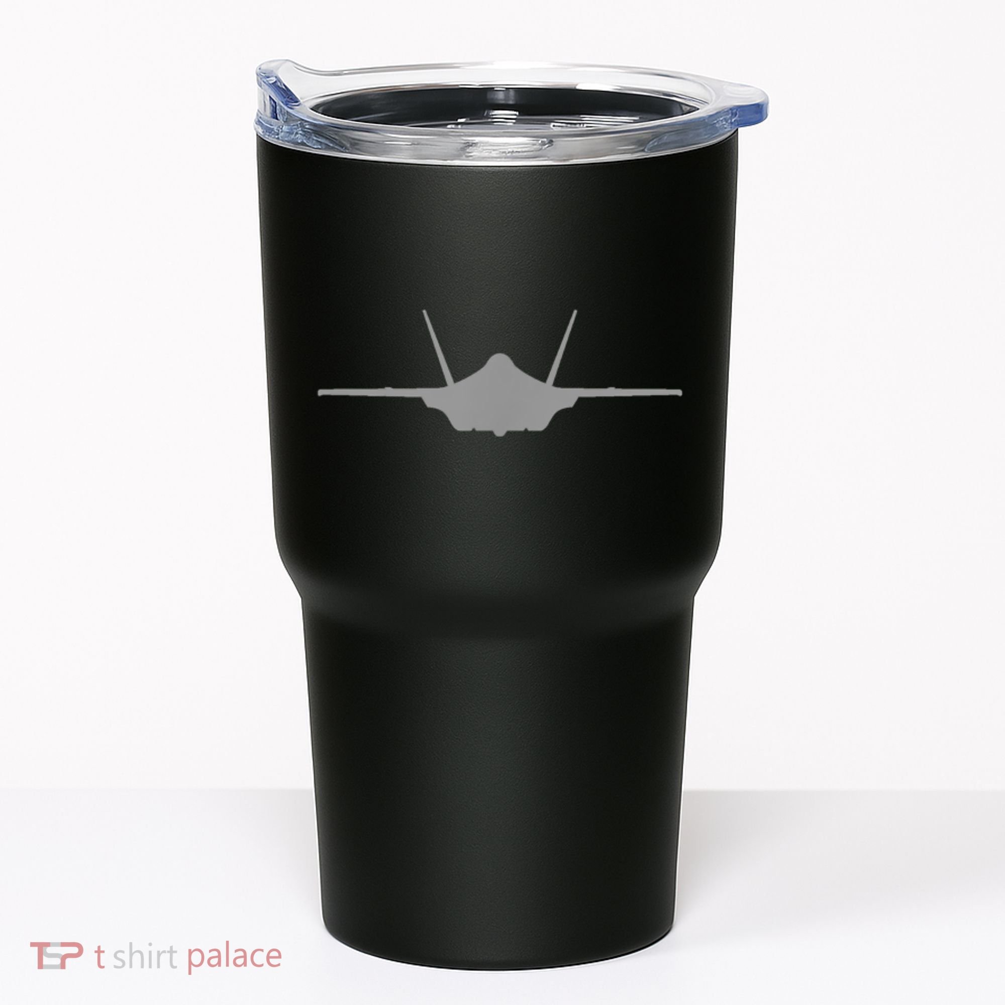 F35 A JSF Lightning II Aircraft Silhouette And Tri View Tumbler