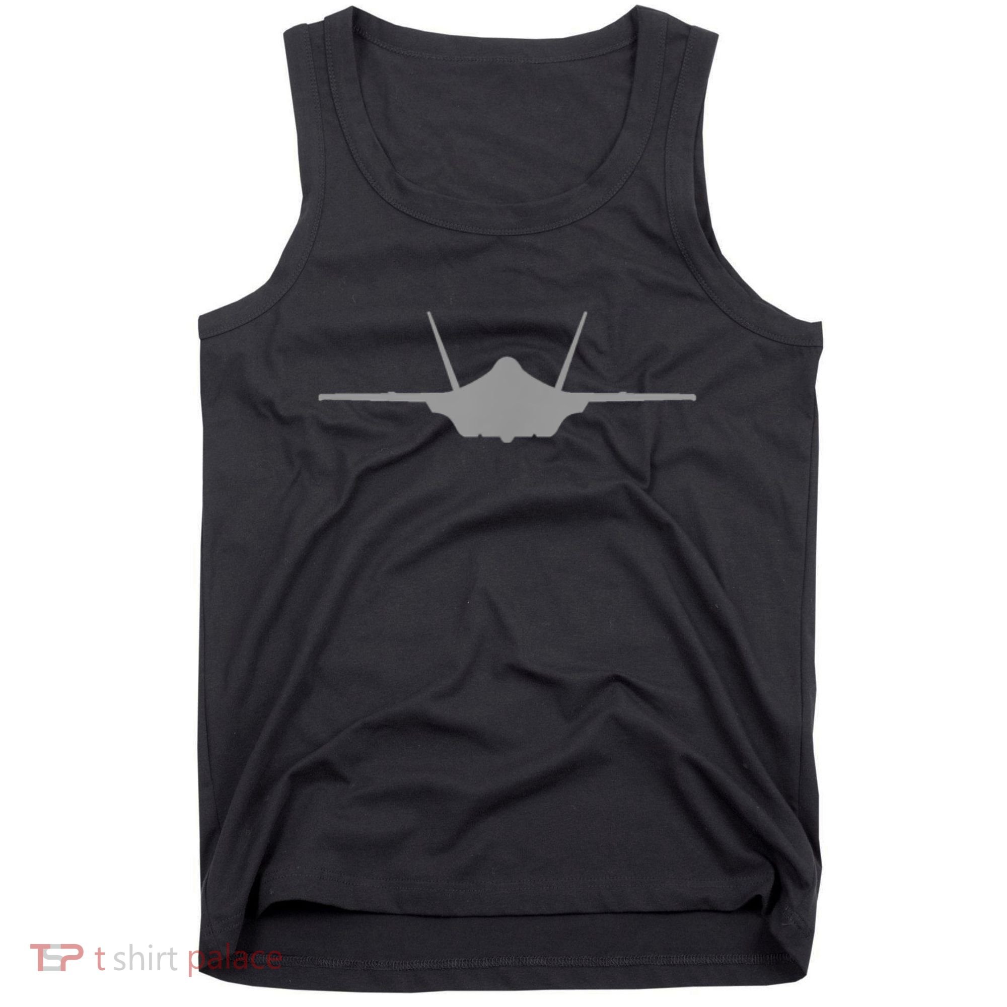 F35 A JSF Lightning II Aircraft Silhouette And Tri View Tank Top