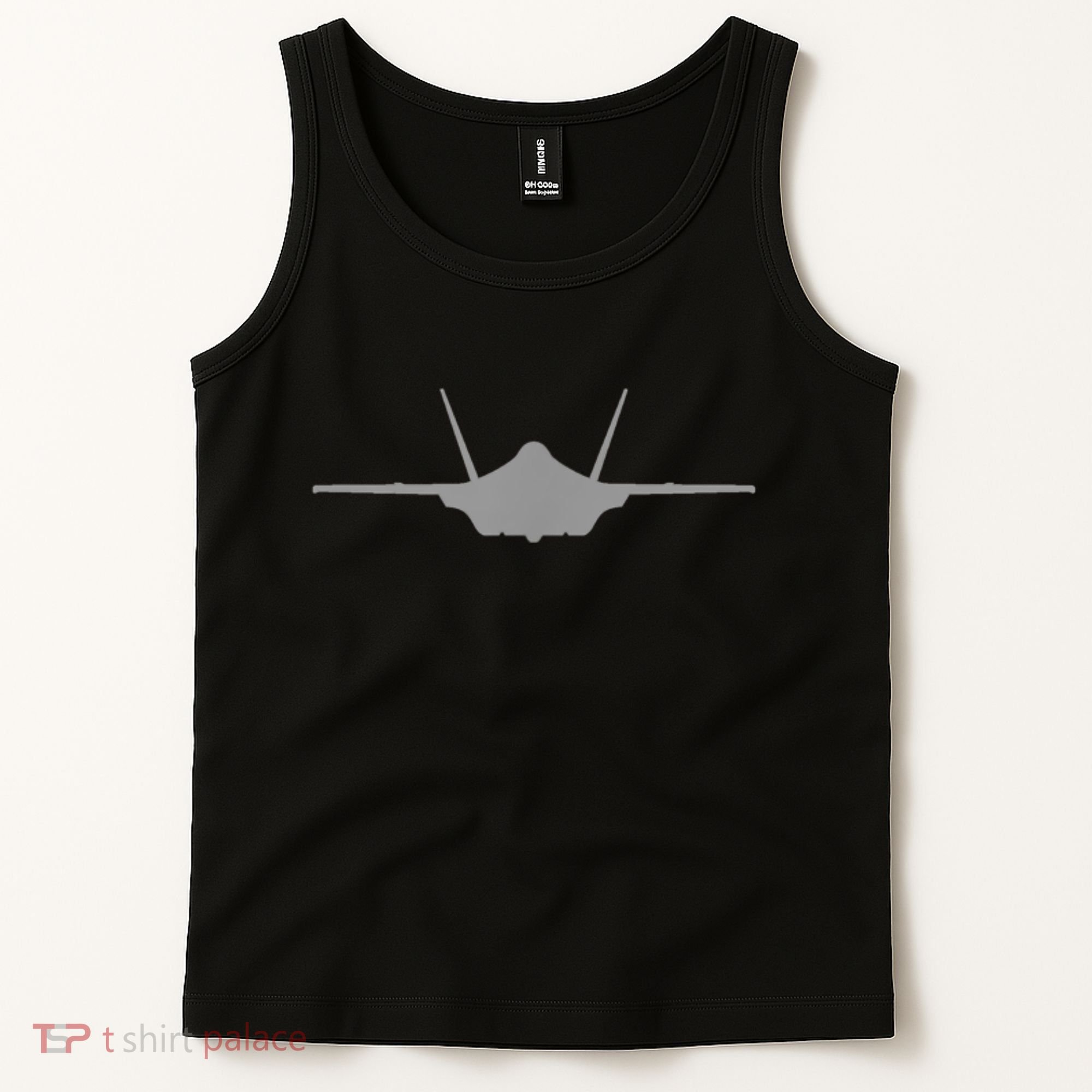 F35 A JSF Lightning II Aircraft Silhouette And Tri View Tank Top