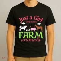 Farm Animal Just a Who Loves Farm Animals T-Shirt thumb 3